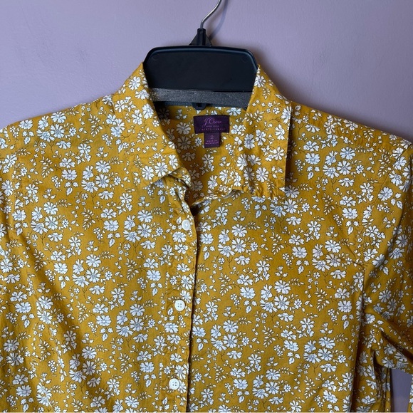 J Crew Liberty Slim Perfect Shirt Floral J5565 - Size 2 - Picture 3 of 10